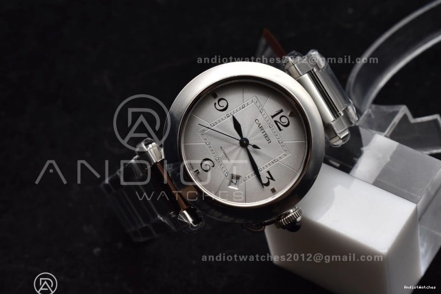 SS Made Cartier Efficient 531 BVF Genuine Pasha like the Bracelet White on 1:1 Dial Ladies 0304